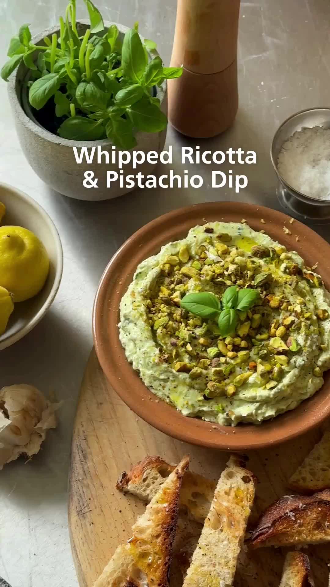 Whipped Ricotta and Pistachio Dip | Joseph Joseph EU